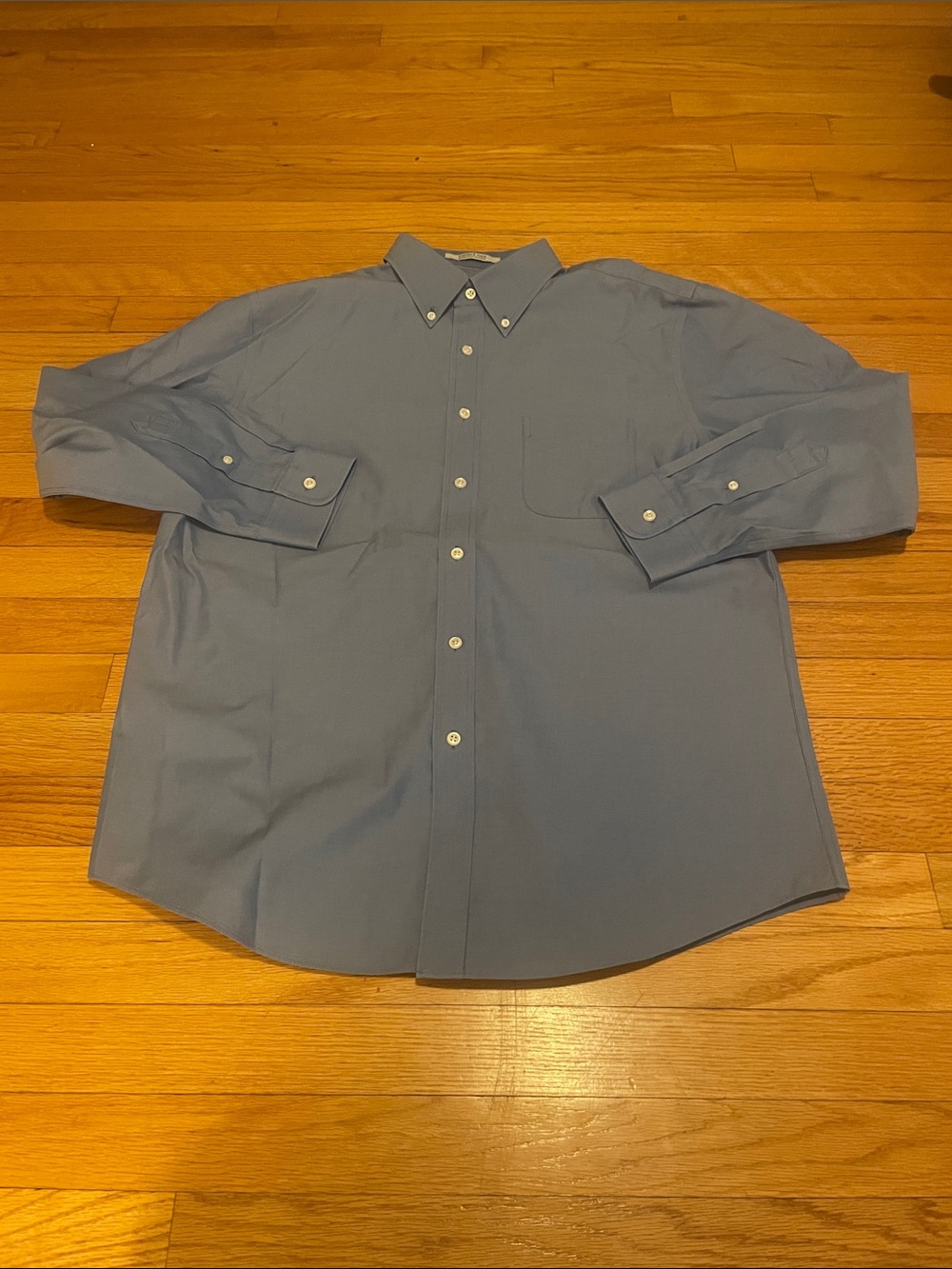 L.L. Bean Men's Light Blue Button-Down Dress Shirt